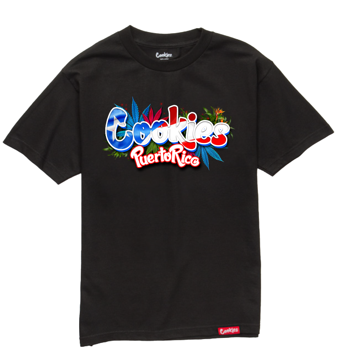 Puerto Rico Flag - Black