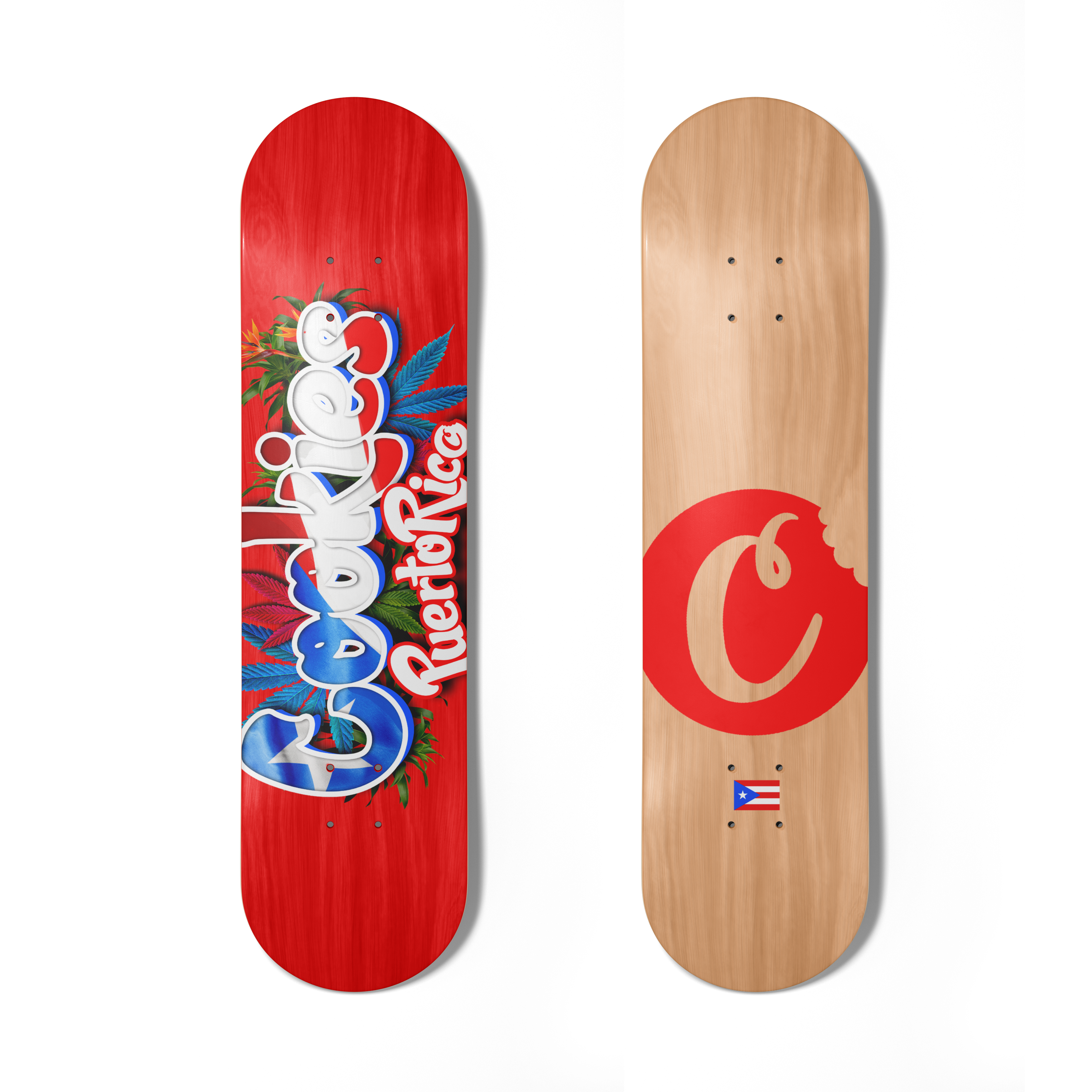 Cookies PR Skateboard Deck - Red